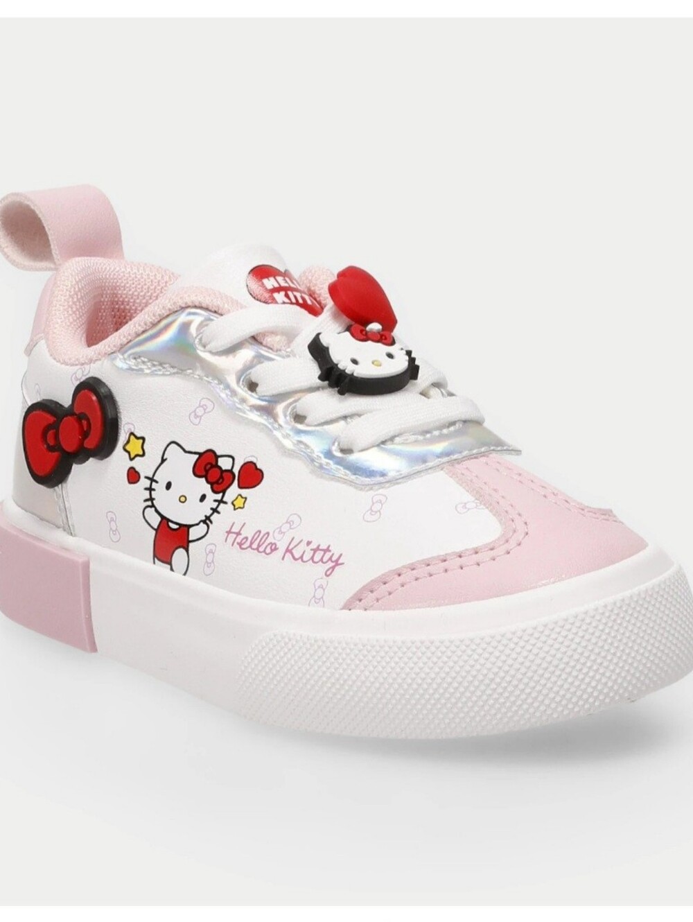 Hello Kitty White, Pink & Red Kids Sneakers, Size 8T